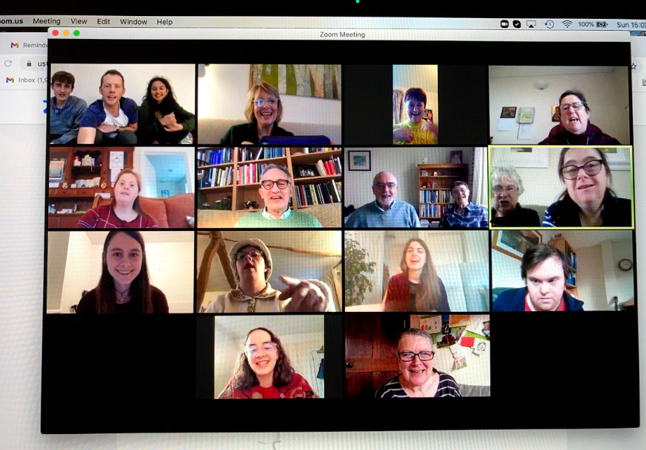 Several people on a Zoom screen